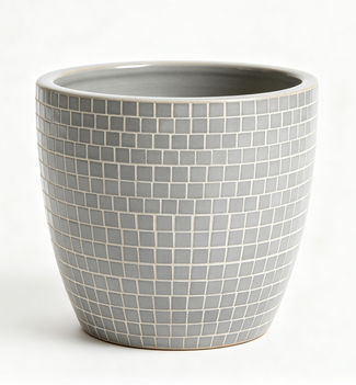 Sorivo - Lavina Gray Mosaic Ceramic Planter Pot