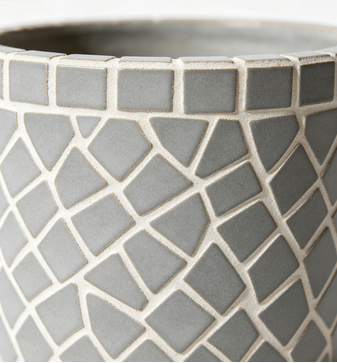 Sorivo - Lavina Gray Mosaic Ceramic Planter Pot