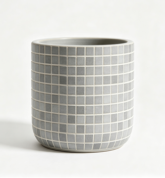 Sorivo - Lavina Gray Mosaic Ceramic Planter Pot